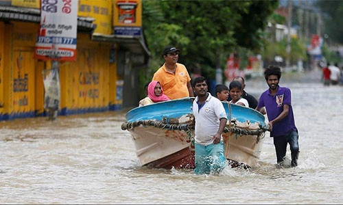 inundaciones en Sri Lanka Una decena de muertos en Sri Lanka por las lluvias torrenciales